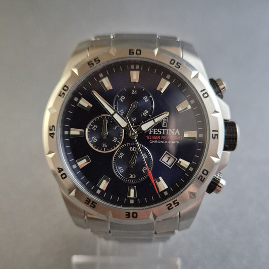 Sportlicher Festina Herren-Chronograph – Robustes Design mit Edelstahlgehäuse