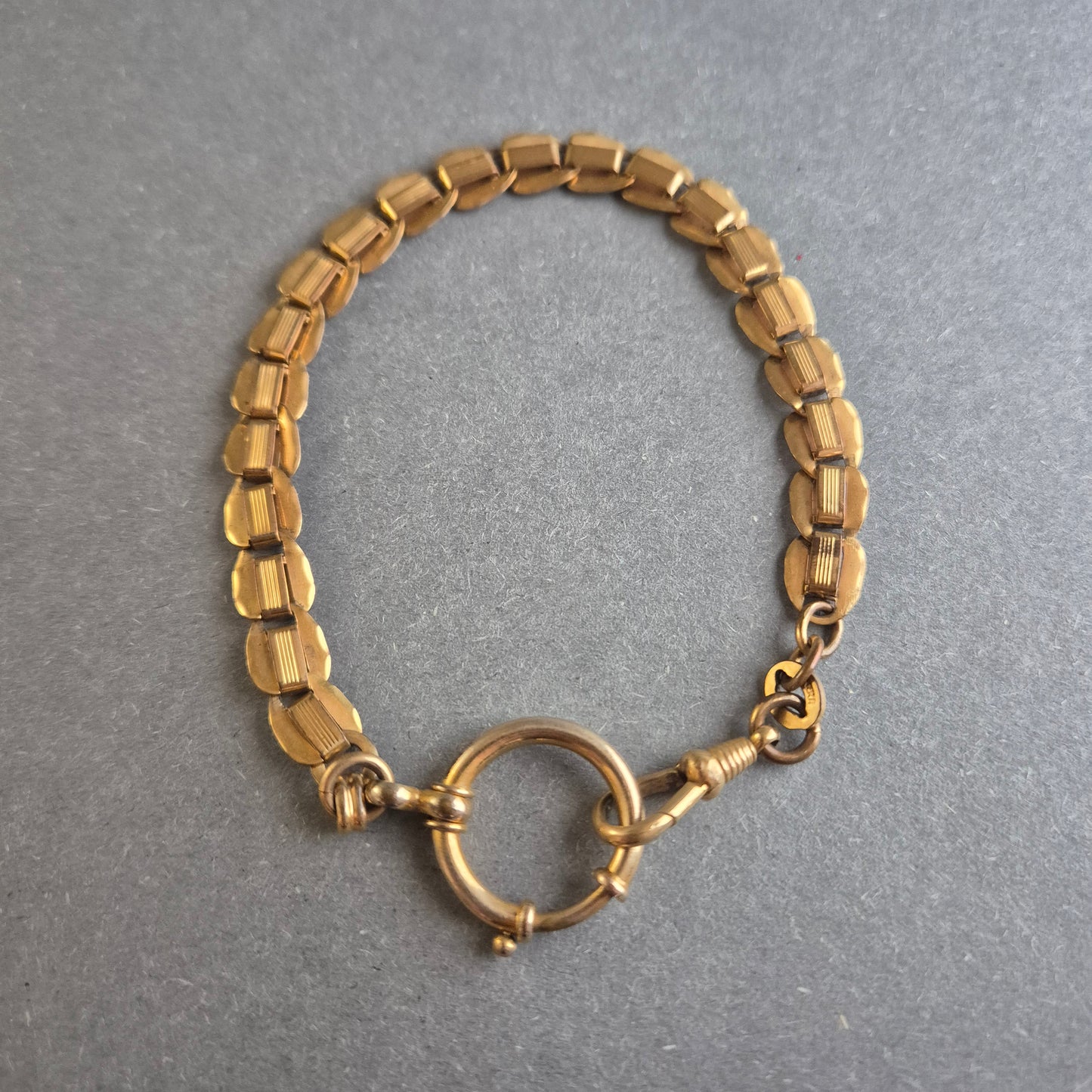 Antike Taschenuhrenkette – Massives Design mit Federringverschluss