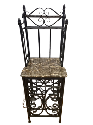 Art Déco Minibar Weinbar Weinregal Gläserhalter Beleuchtet 125cm