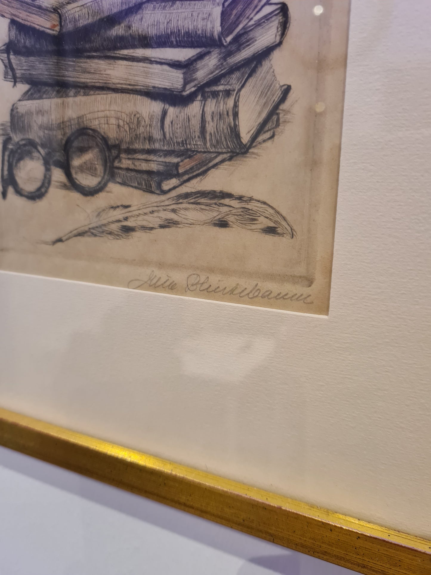 Katzenmütterchen Original Radierung 3er Set Malerei signiert 40x30cm