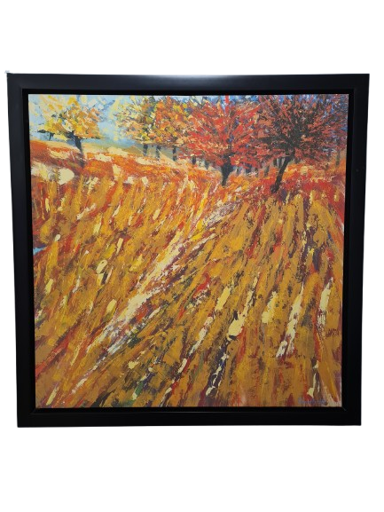 Ölgemälde David Brett (XIX-XX) Frankreich Puget Mirabeau 106x106cm