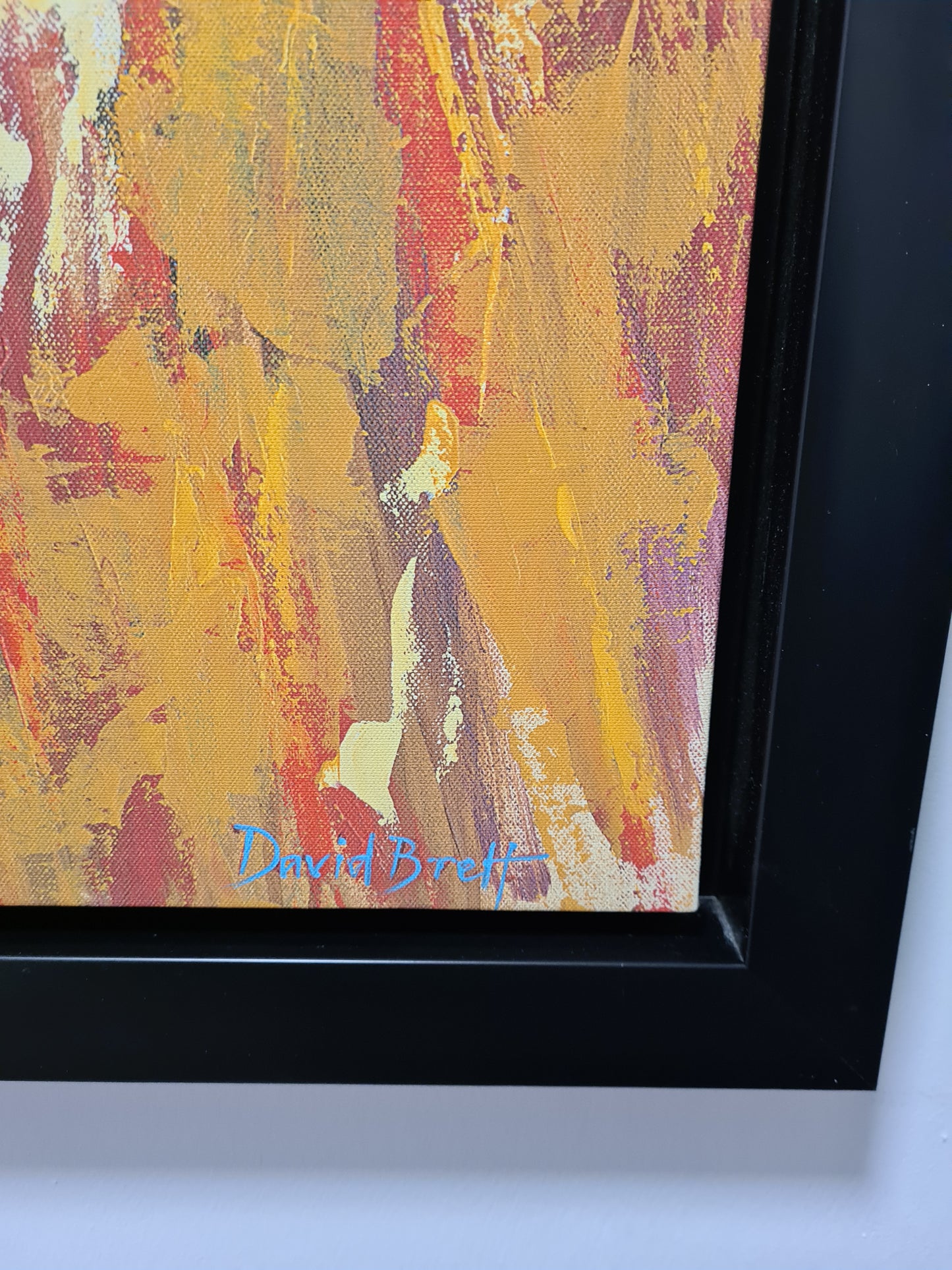 Ölgemälde David Brett (XIX-XX) Frankreich Puget Mirabeau 106x106cm