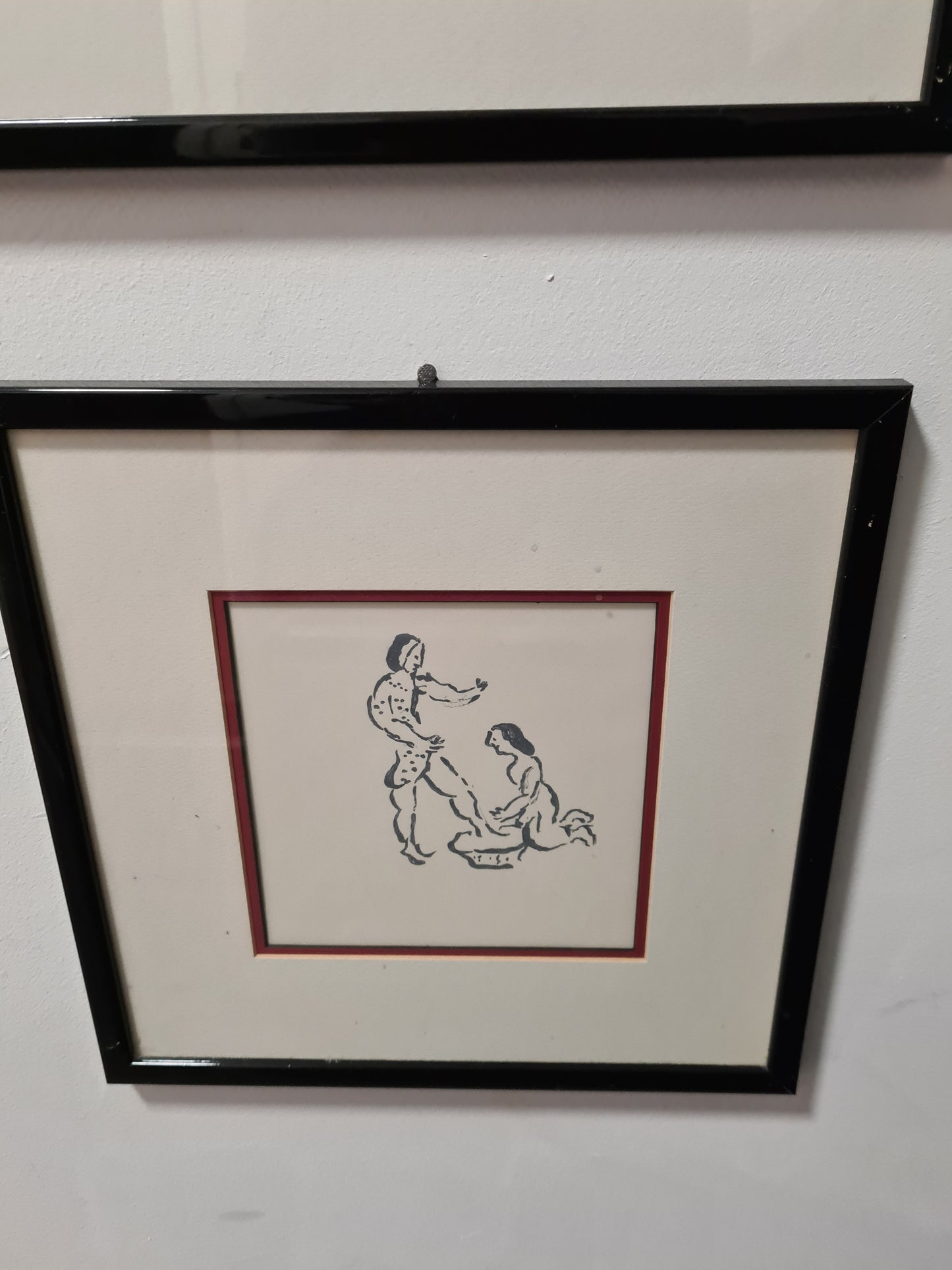 Granolitograohie Malerei 4er Set Kunstdruck 32x32cm