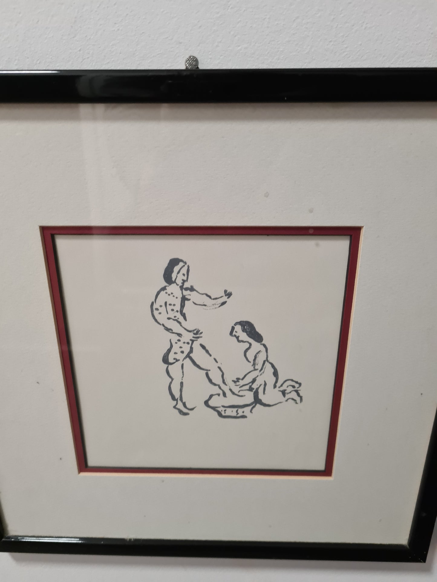 Granolitograohie Malerei 4er Set Kunstdruck 32x32cm