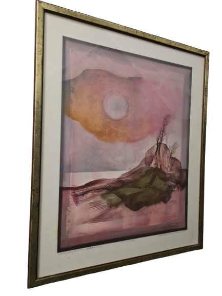 Ernst Peter Rade Original Gemälde Baumgruppe Signiert 63x53cm