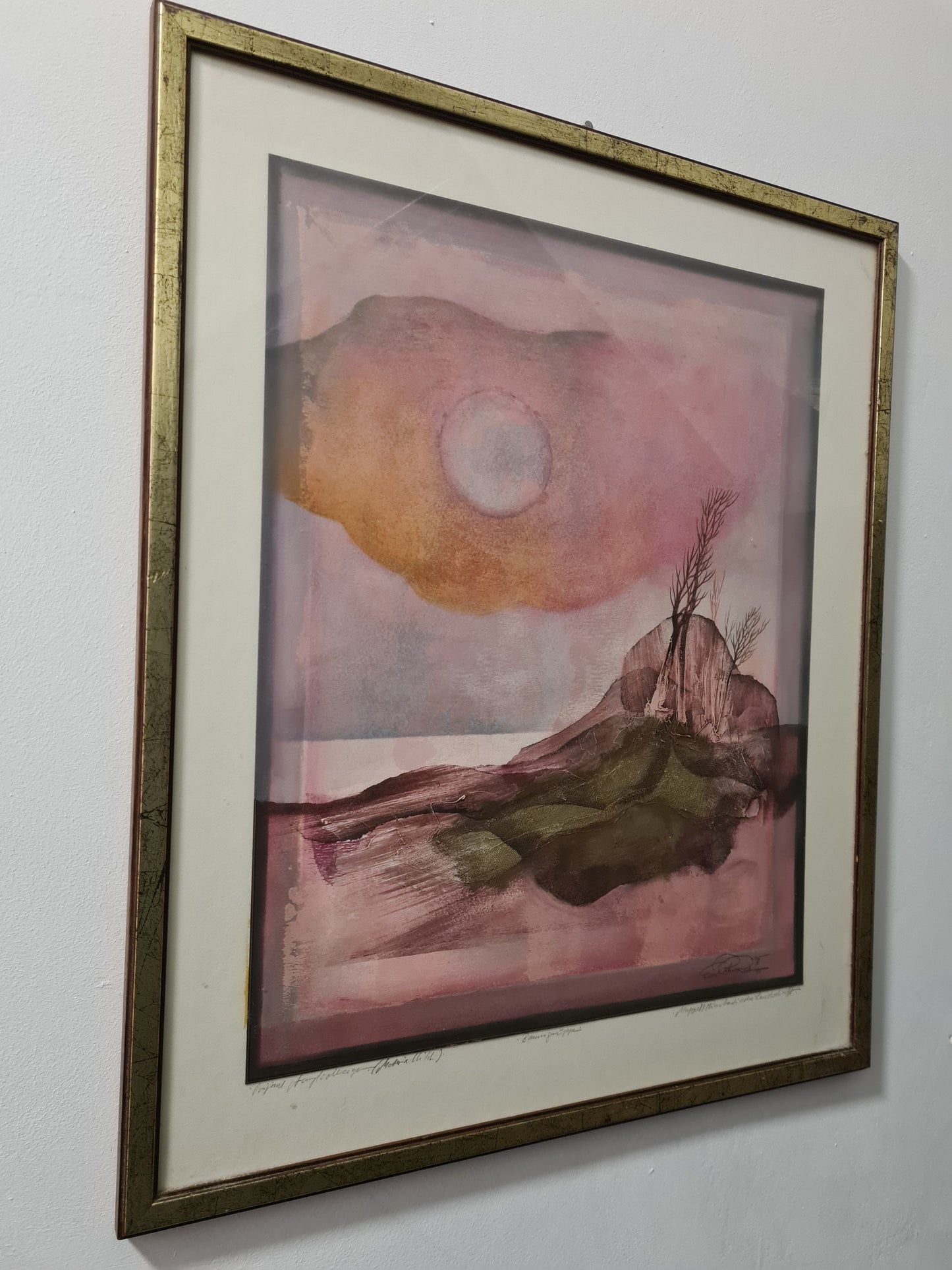Ernst Peter Rade Original Gemälde Baumgruppe Signiert 63x53cm