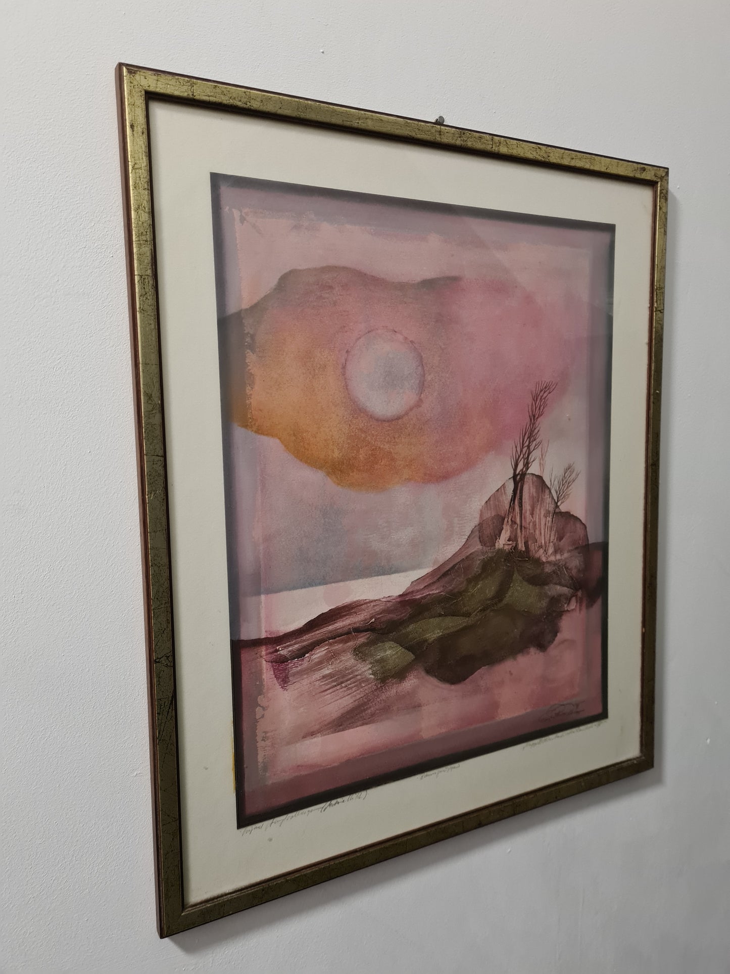 Ernst Peter Rade Original Gemälde Baumgruppe Signiert 63x53cm