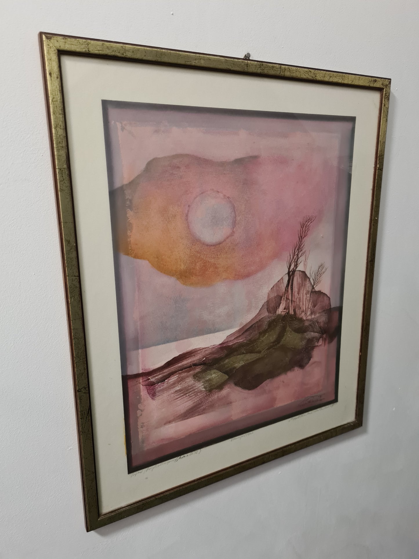 Ernst Peter Rade Original Gemälde Baumgruppe Signiert 63x53cm