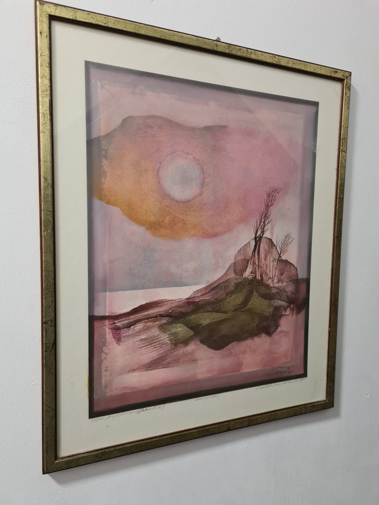 Ernst Peter Rade Original Gemälde Baumgruppe Signiert 63x53cm
