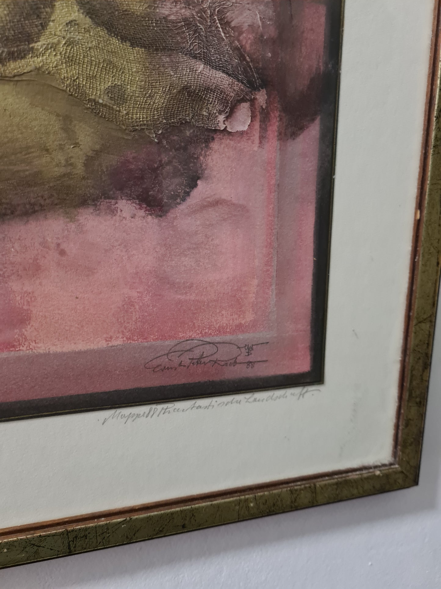 Ernst Peter Rade Original Gemälde Baumgruppe Signiert 63x53cm