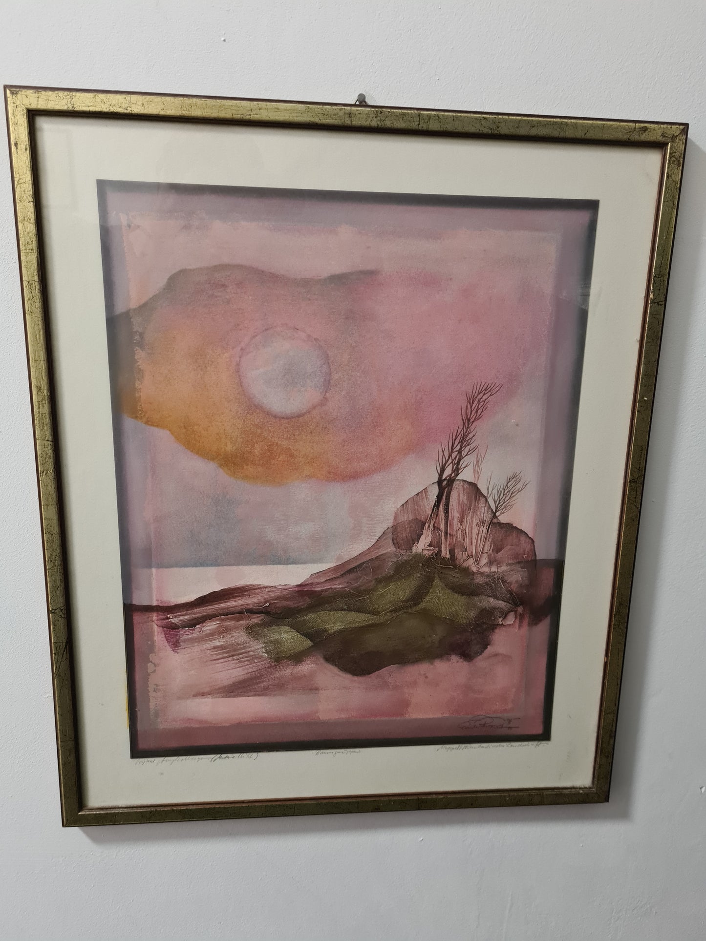Ernst Peter Rade Original Gemälde Baumgruppe Signiert 63x53cm