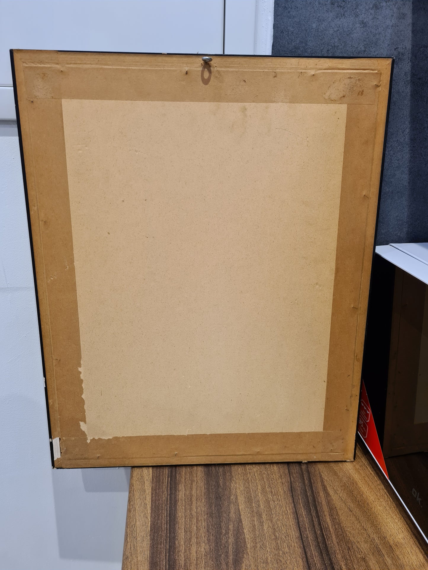 Radierung Malerei signiert gerahmt Abstrakt Figuren 45x35cm