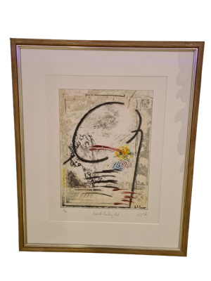 J.P. Moro Litographie 45/115 "Inside looking Out" Kölner FHS 70x58cm