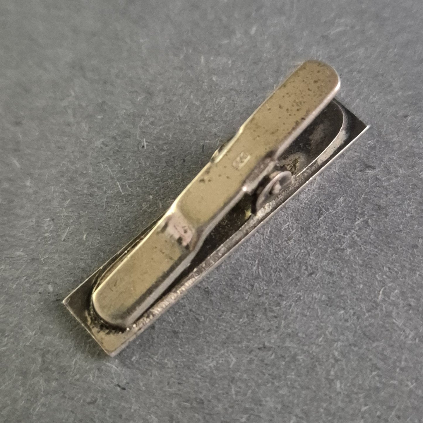 Vintage Krawattenklammer – Silber 800 mit Emaille-Dekor