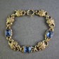 Antikes Armband mit blauen Steinen – Elegante Vintage-Verarbeitung
