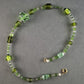Verspielte Glasperlenkette in Grüntönen – Handgefertigtes Unikat