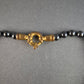 Edles Hämatit-Perlenarmband – Stilvoller Glanz mit Vintage-Verschluss