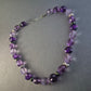 Elegante Glasperlenkette in Violett – Funkelndes Design