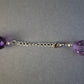 Elegante Glasperlenkette in Violett – Funkelndes Design