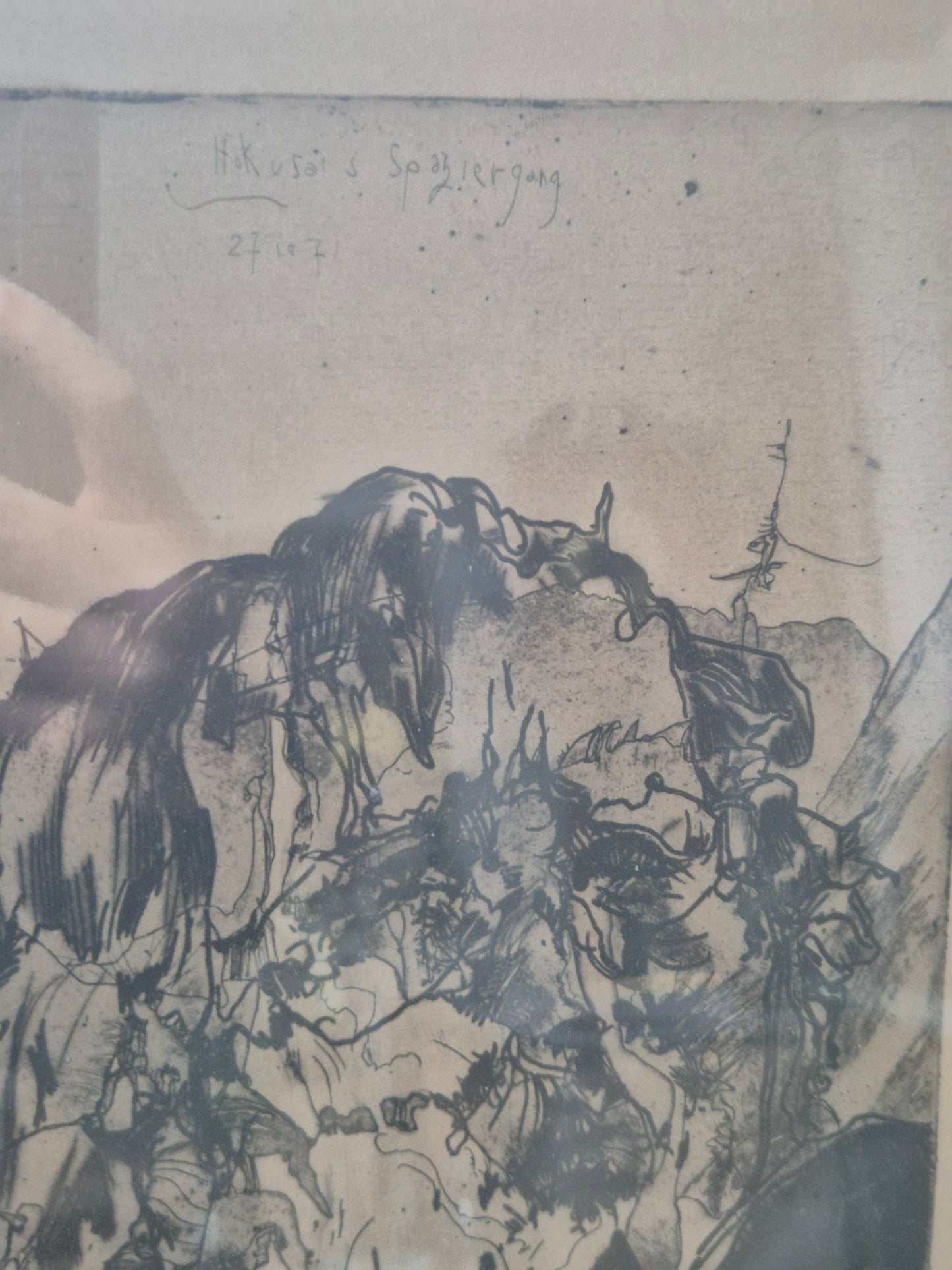 Horst Janssen (1929-1995) Kaltnadelradierung Handsigniert und Nummeriert