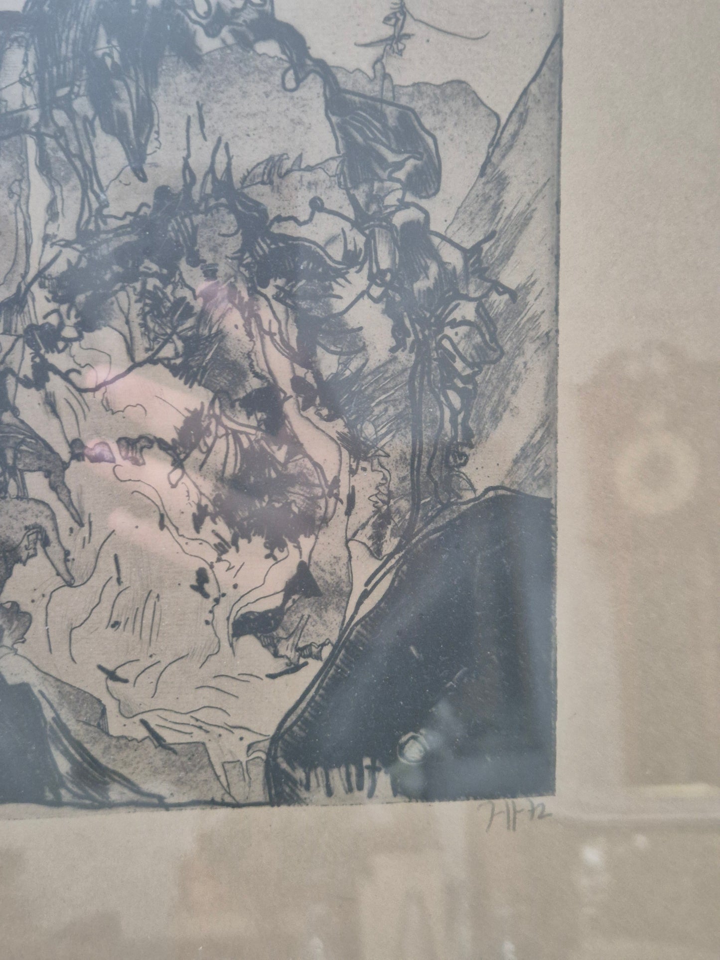 Horst Janssen (1929-1995) Kaltnadelradierung Handsigniert und Nummeriert