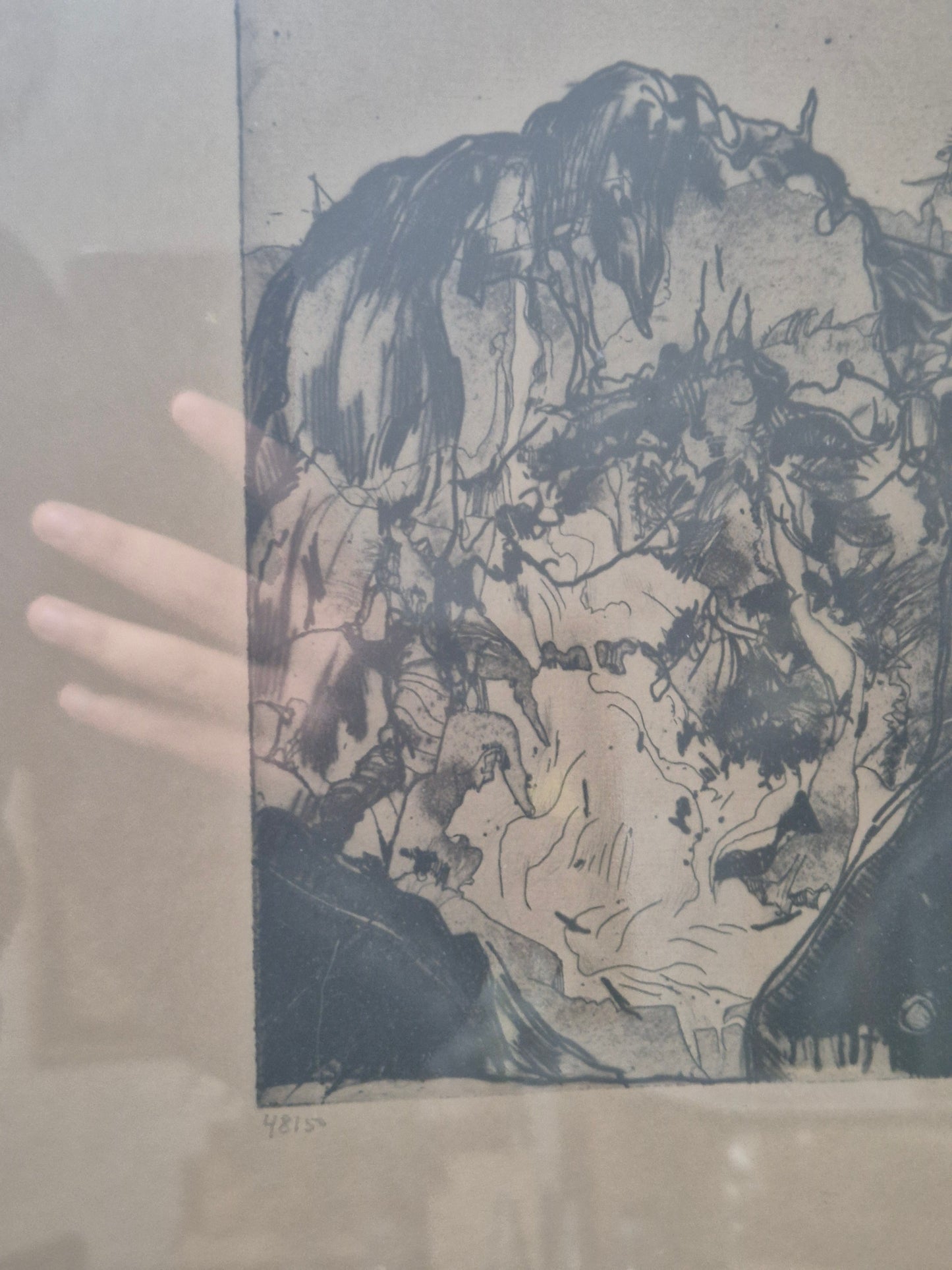 Horst Janssen (1929-1995) Kaltnadelradierung Handsigniert und Nummeriert