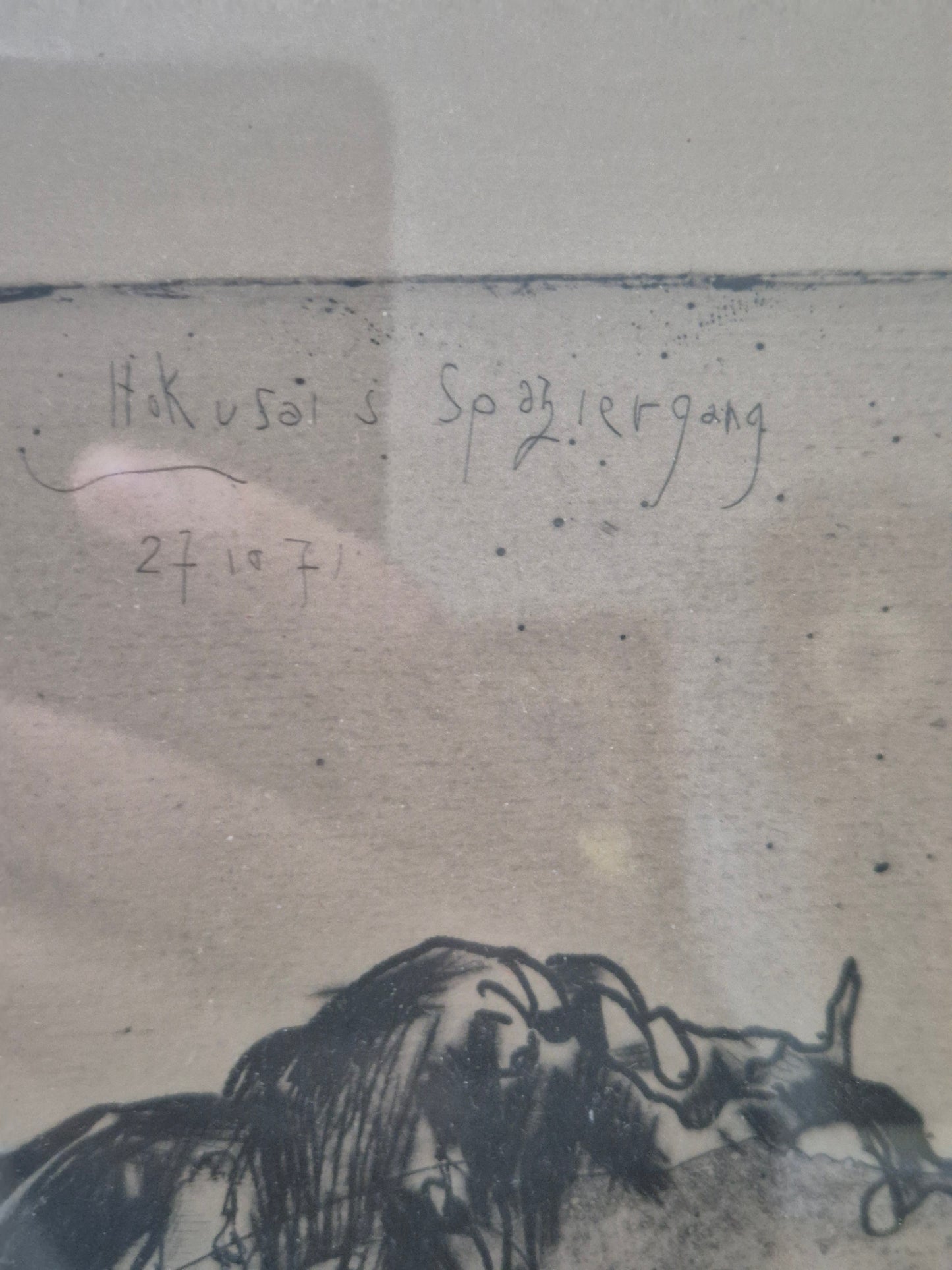 Horst Janssen (1929-1995) Kaltnadelradierung Handsigniert und Nummeriert