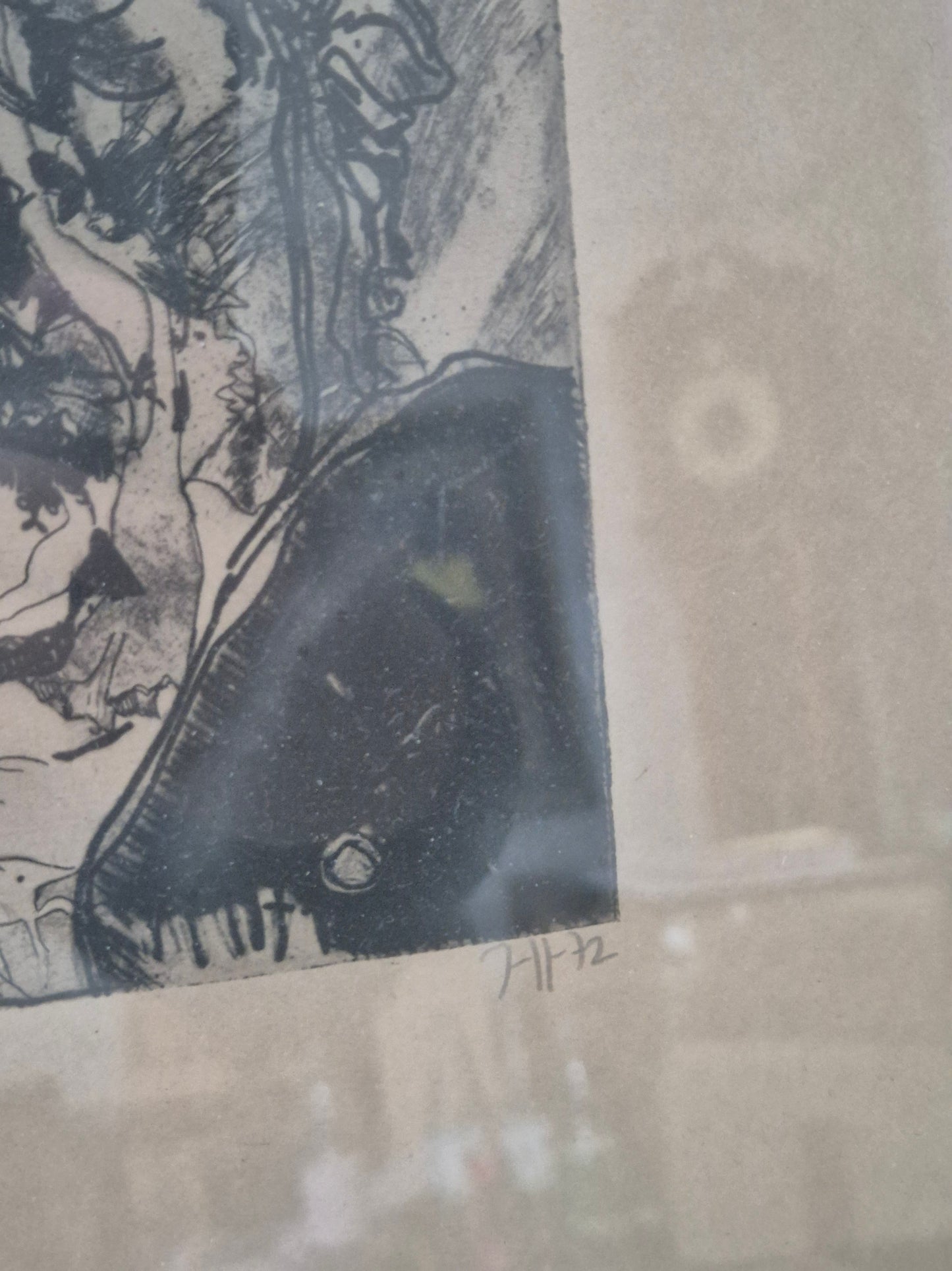 Horst Janssen (1929-1995) Kaltnadelradierung Handsigniert und Nummeriert