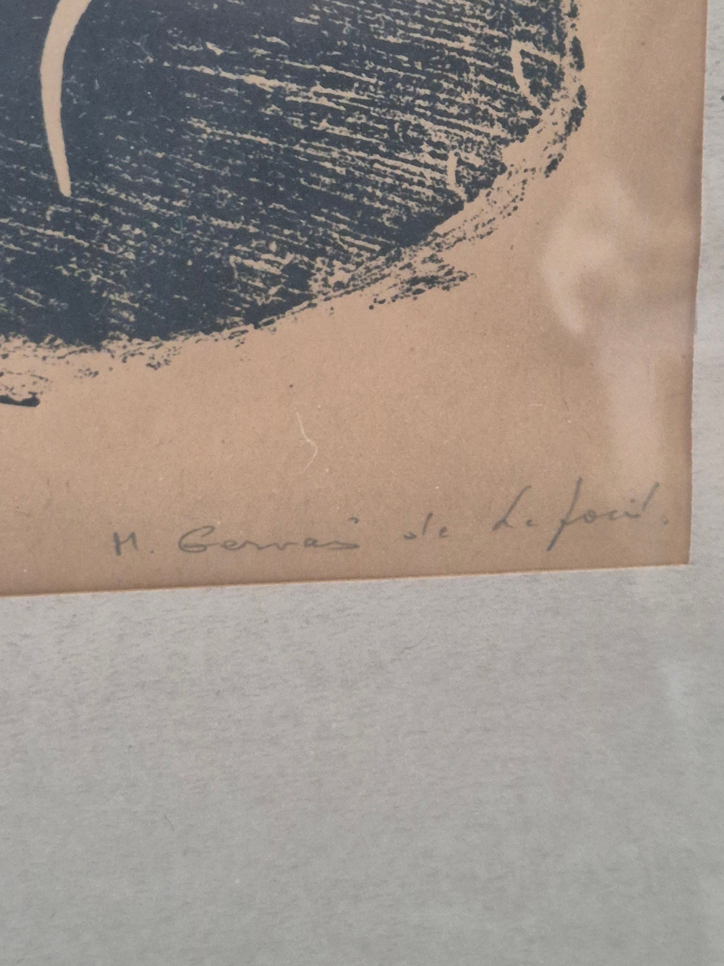 Lithographie Porträtstudie Mann Handsigniert und Nummeriert 1/10