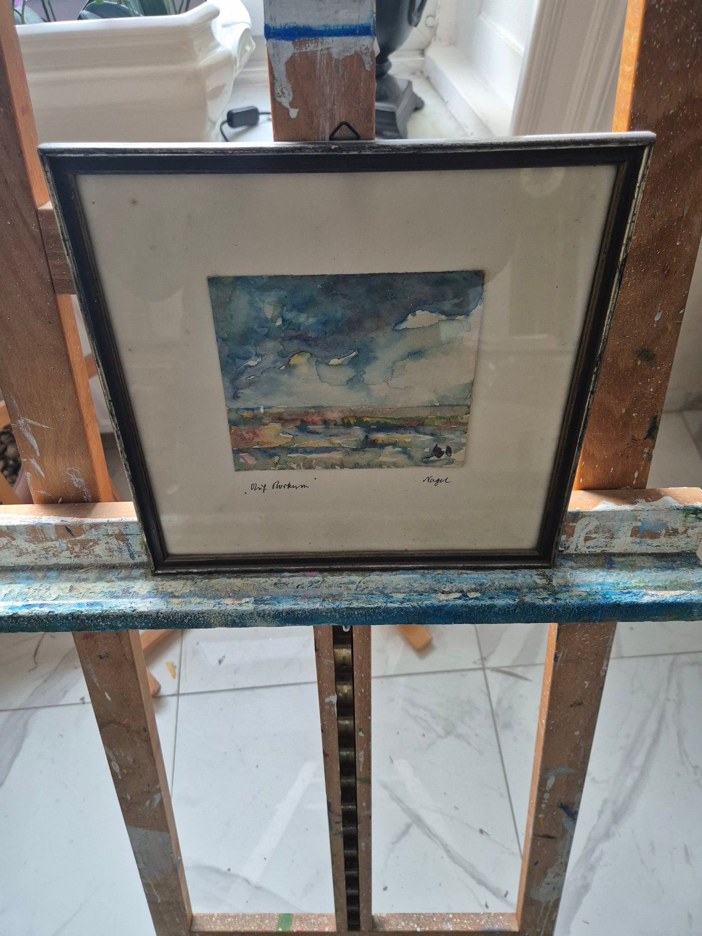 Nagel (XX) Deutsche Malerschule Wasserfarben Landschaft Borkum