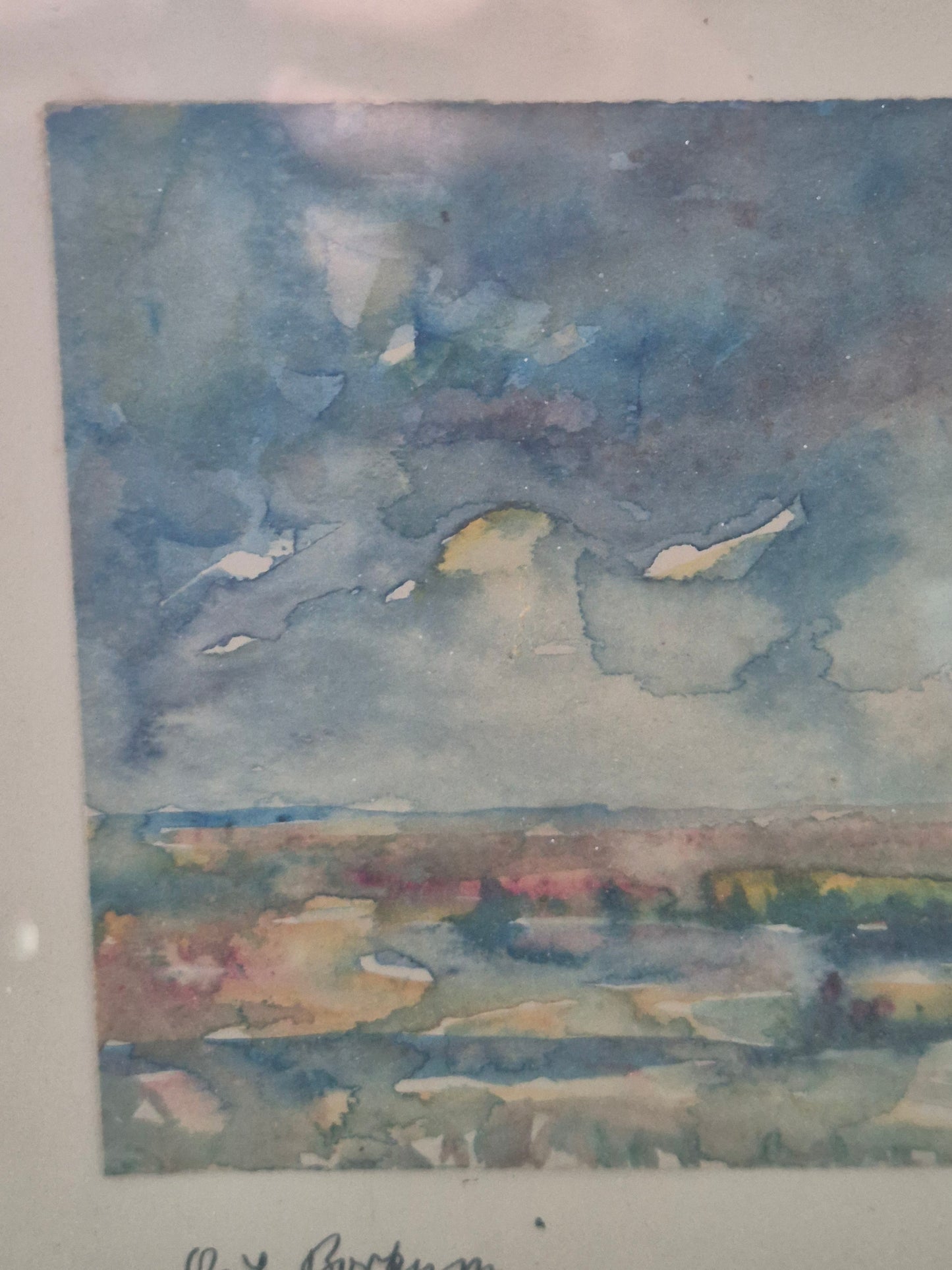 Nagel (XX) Deutsche Malerschule Wasserfarben Landschaft Borkum