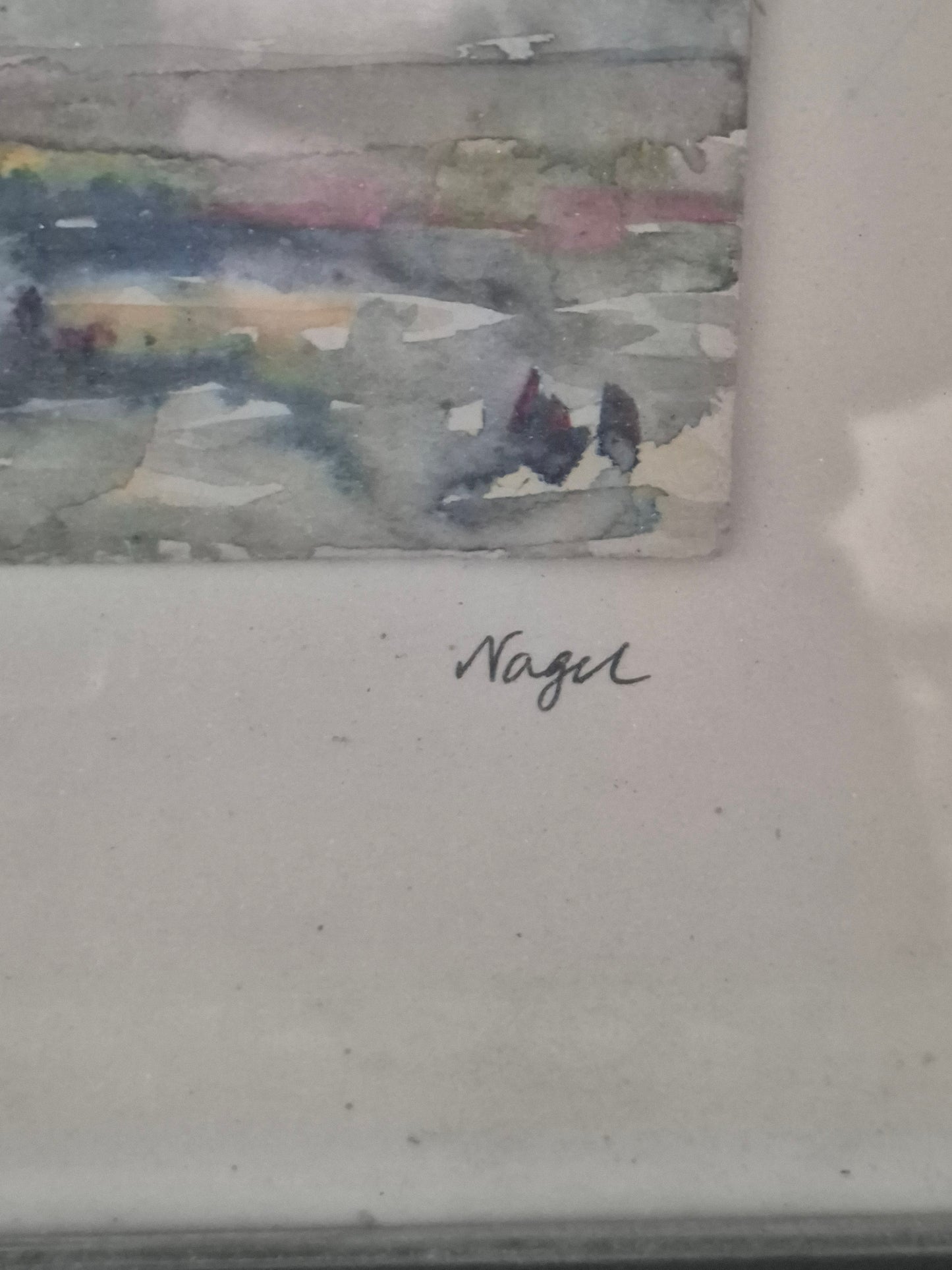 Nagel (XX) Deutsche Malerschule Wasserfarben Landschaft Borkum