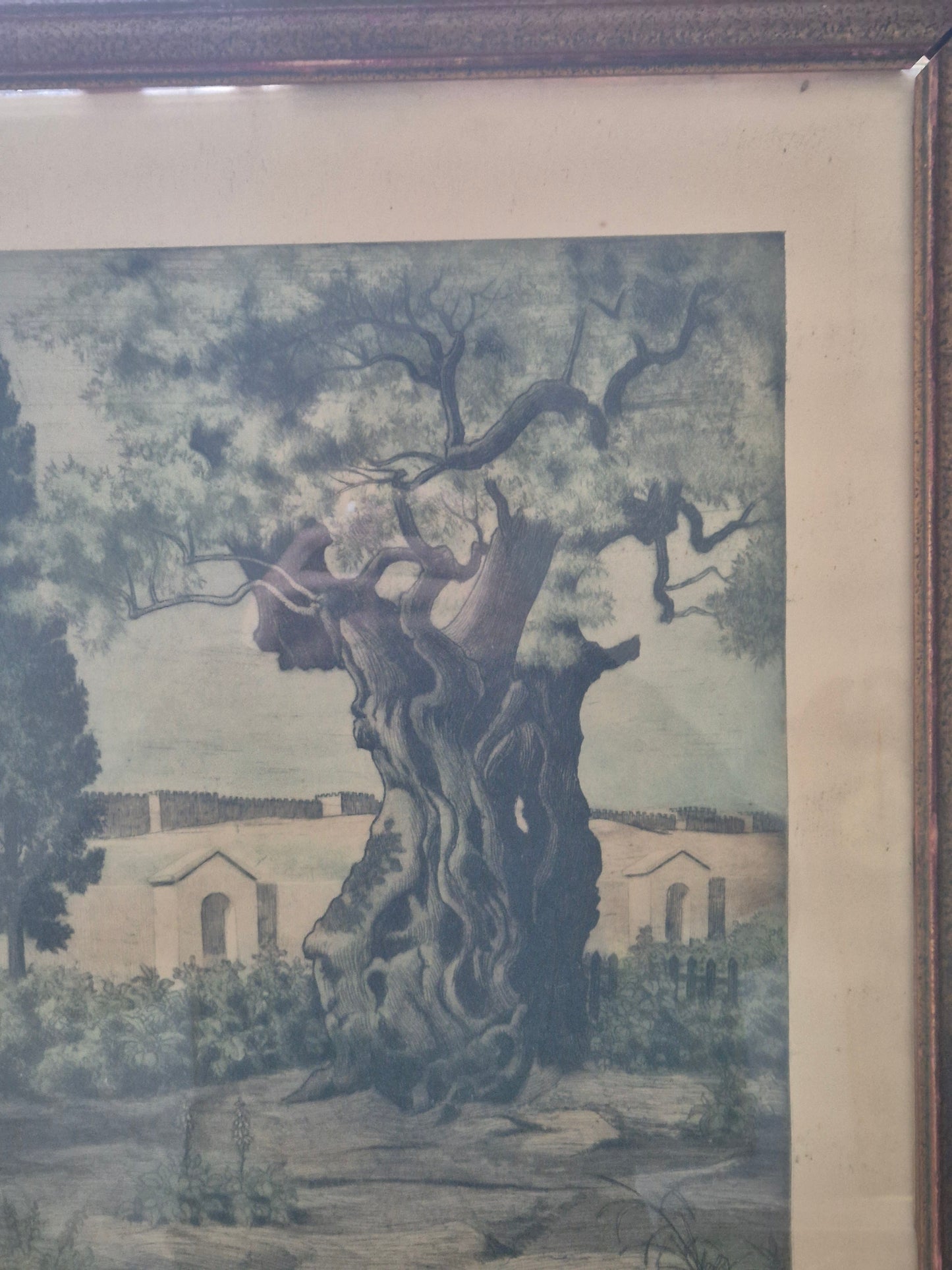 Original Radierung Antik Landschaft Handsigniert und Nummeriert 36/150