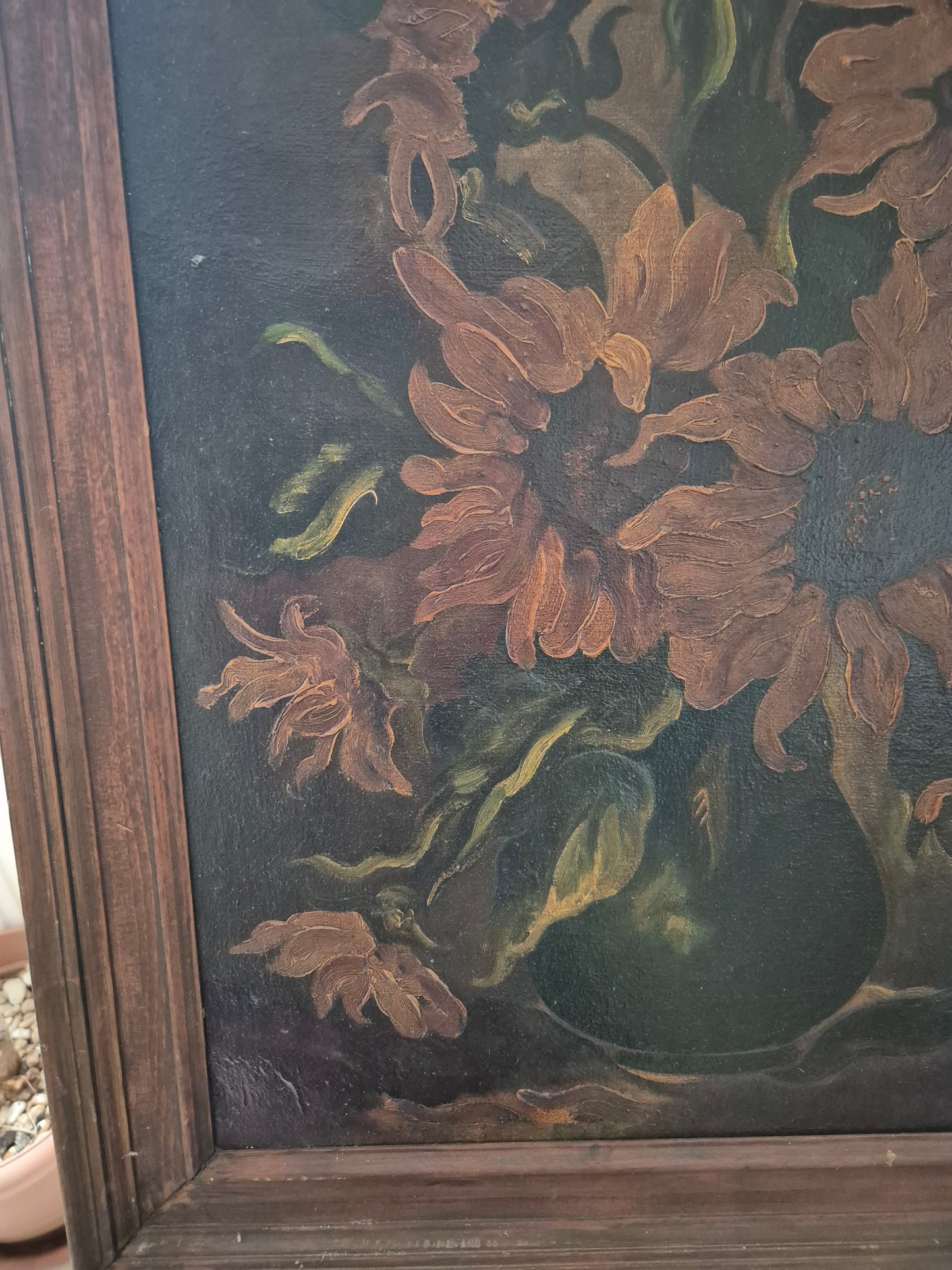 Europäische Malerschule (XIX-XX) Ölgemälde Stillleben Sonnenblumen