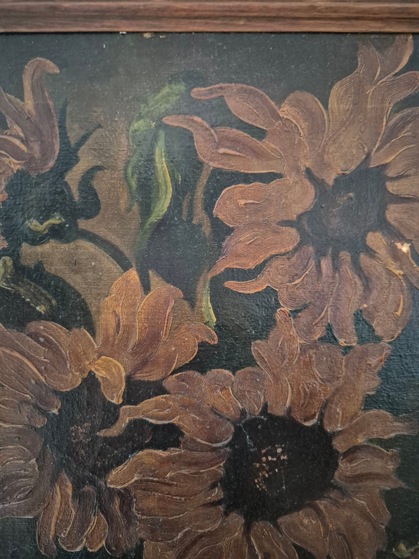 Europäische Malerschule (XIX-XX) Ölgemälde Stillleben Sonnenblumen