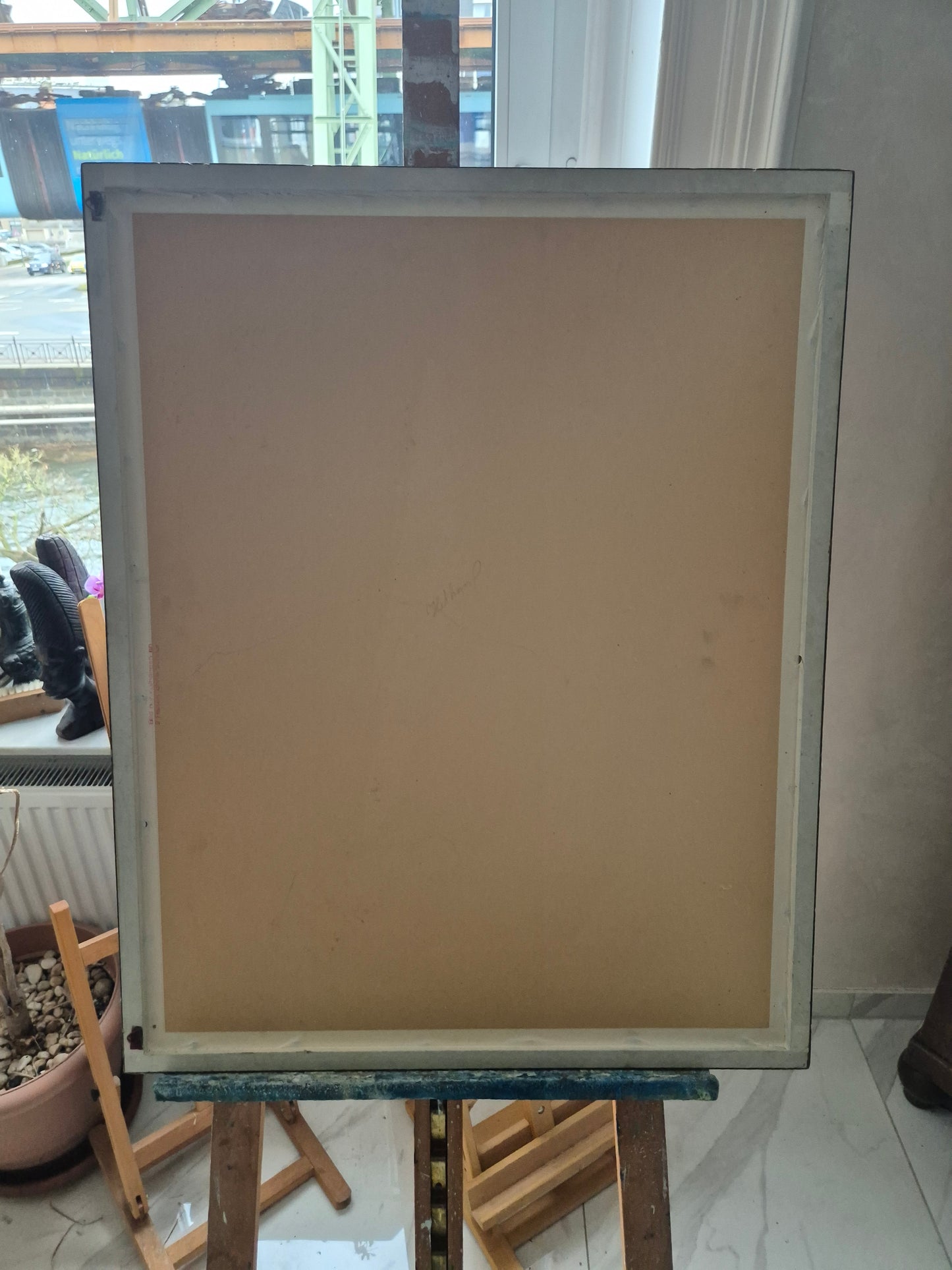 Druckgrafik Lithographie Surrealismus Moderne Gerahmt hinter Glas