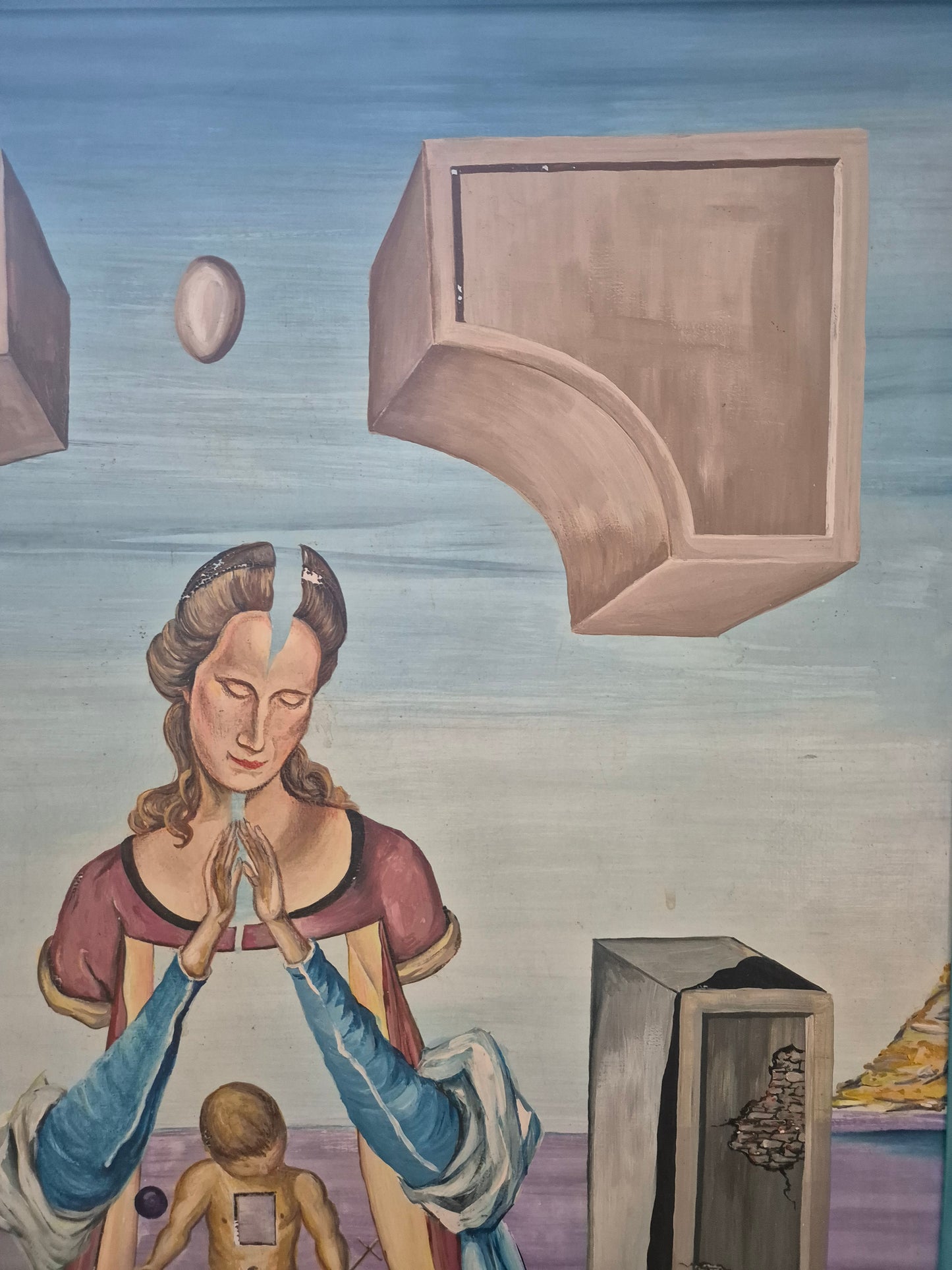 Salvador Dali (1904-1989) After Ölgemälde Surrealismus Madonna