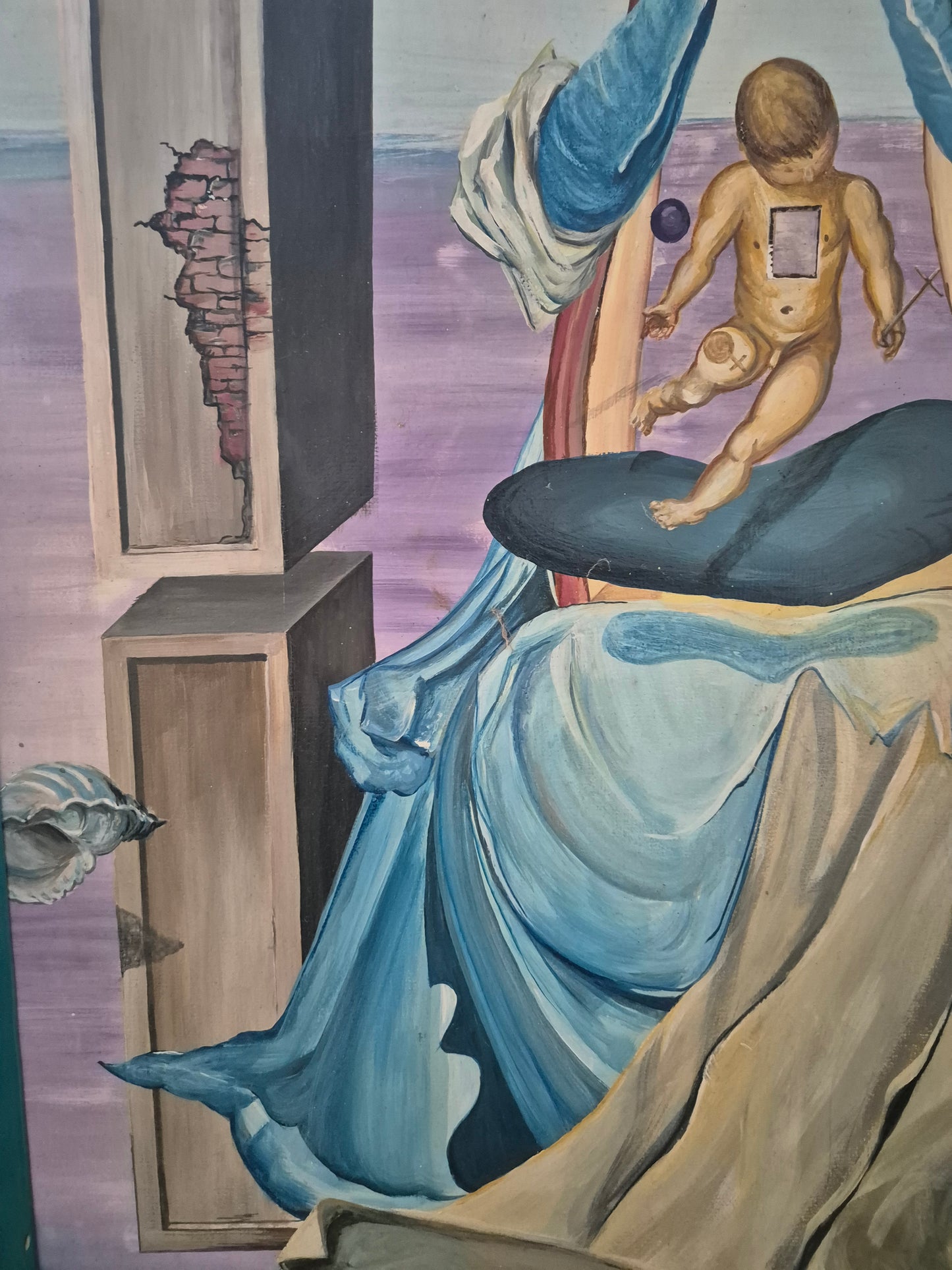 Salvador Dali (1904-1989) After Ölgemälde Surrealismus Madonna