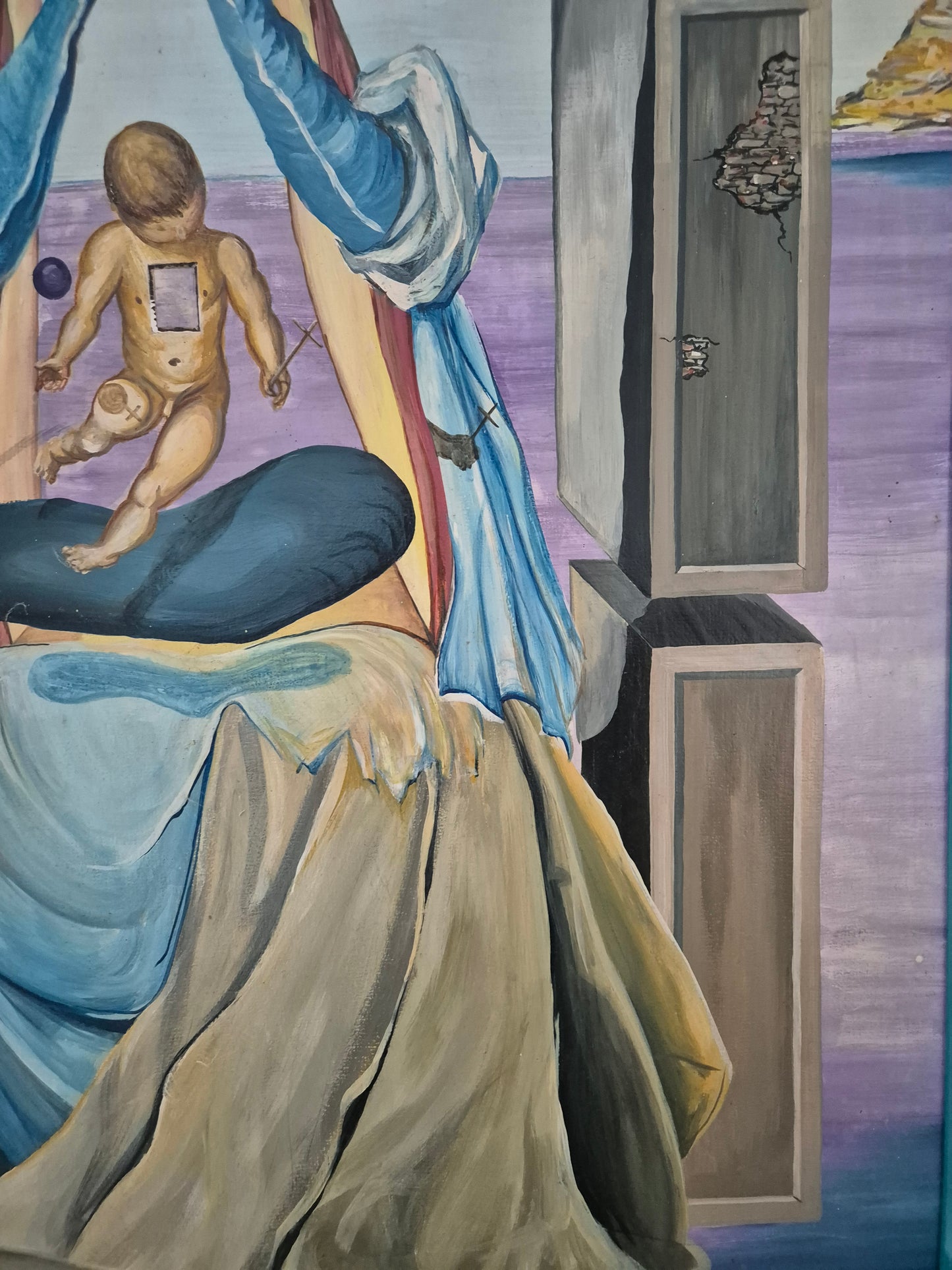 Salvador Dali (1904-1989) After Ölgemälde Surrealismus Madonna