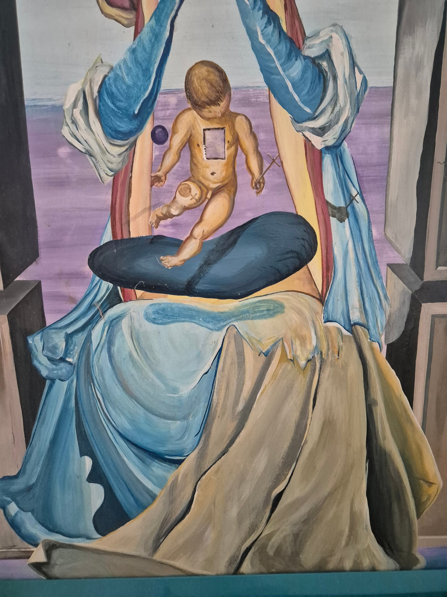 Salvador Dali (1904-1989) After Ölgemälde Surrealismus Madonna