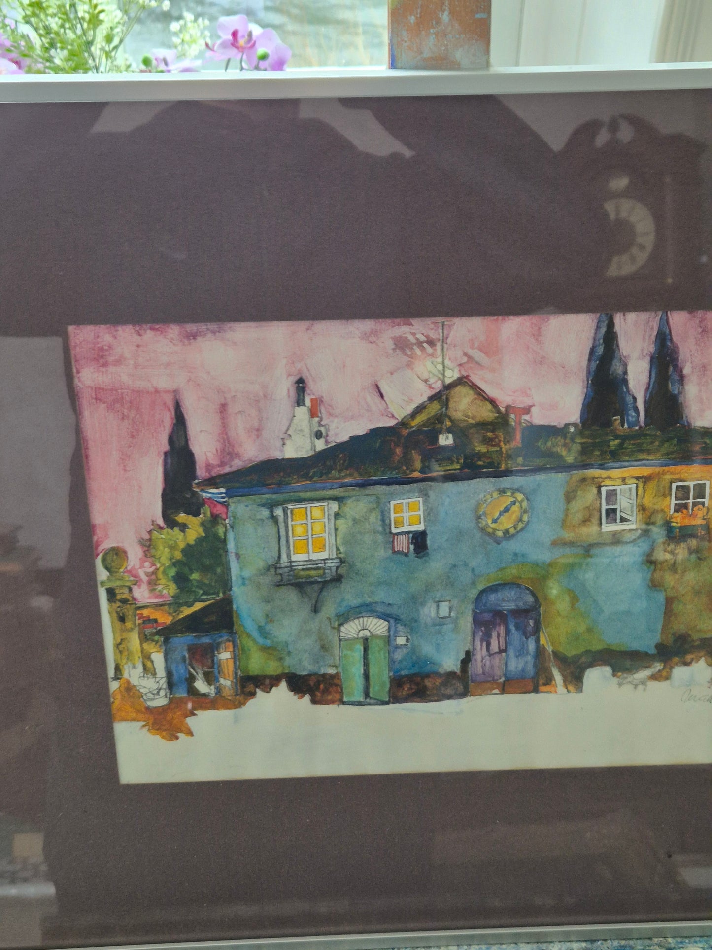 Aquarell Gemälde Modern Naive Malerei Handsigniert P. Mauhaus 1976