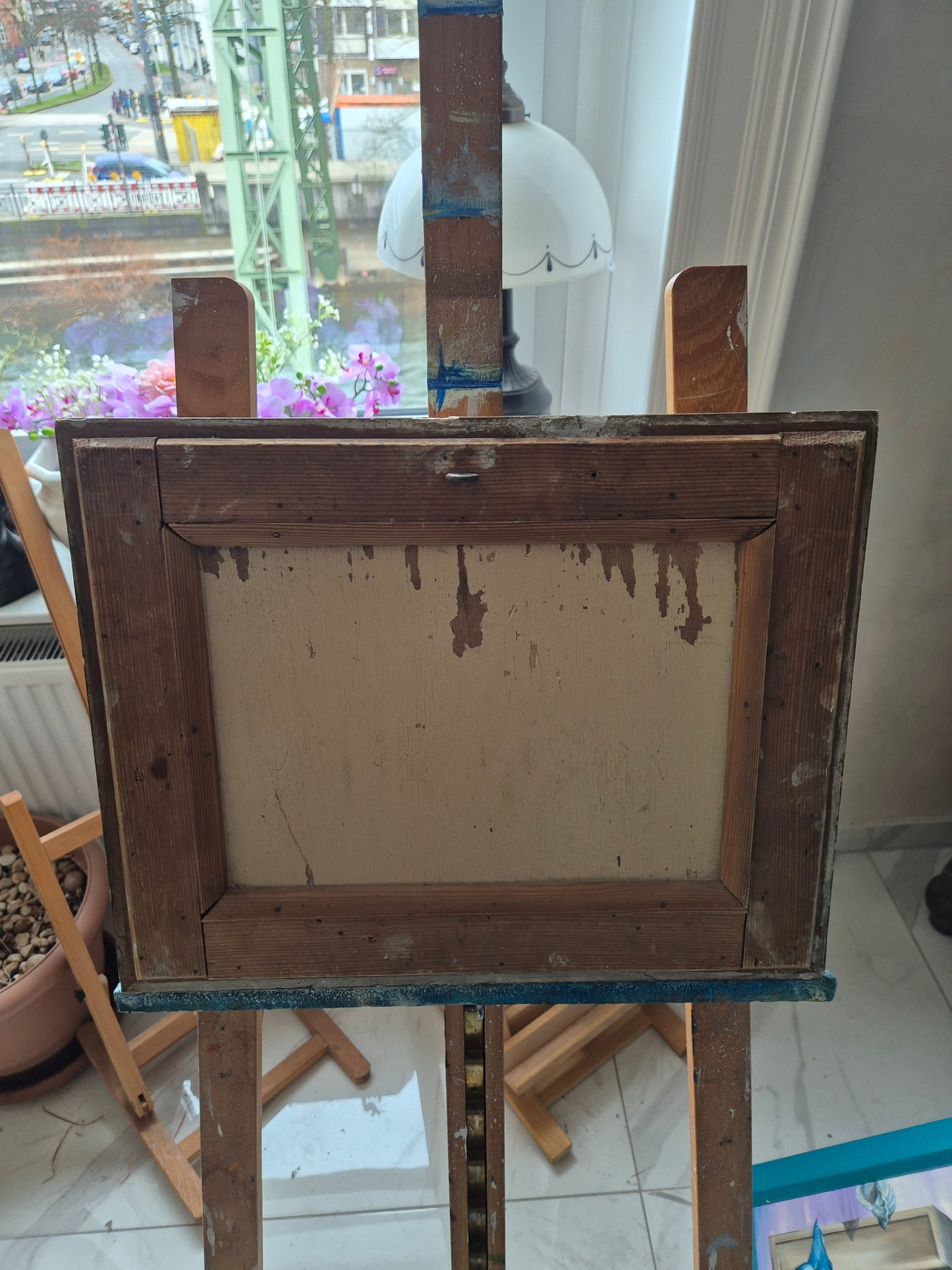 Deutsche Schule (XX) Ölgemälde Männerspielrunde Szene am Spieltisch