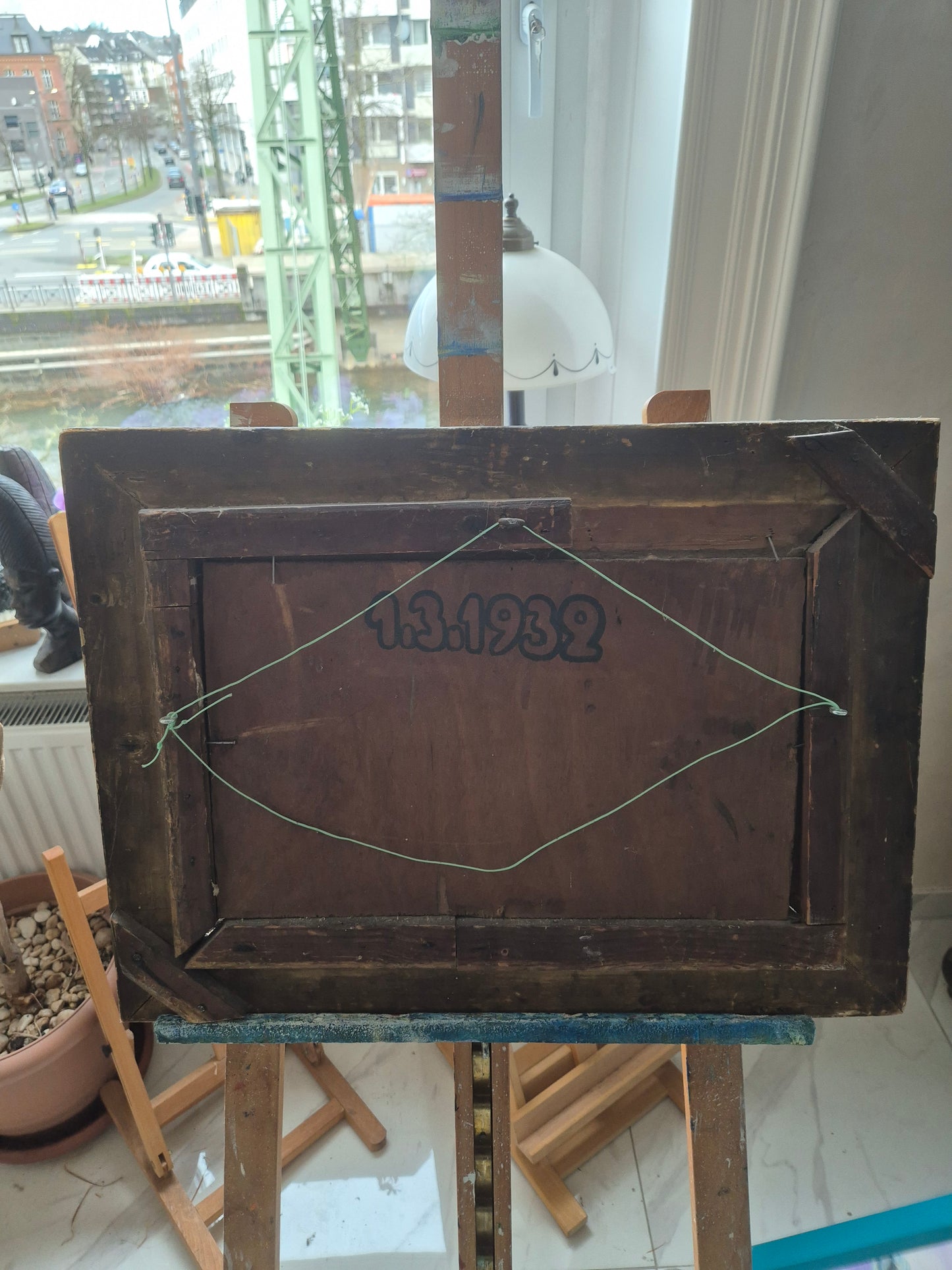 E. Viand (XIX-XX) Ölgemälde Segelboote im Mondschein 38 × 40 cm