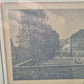 Schloss Dätzingen Druckgrafik Lithographie Landschaftsidylle Gerahmt