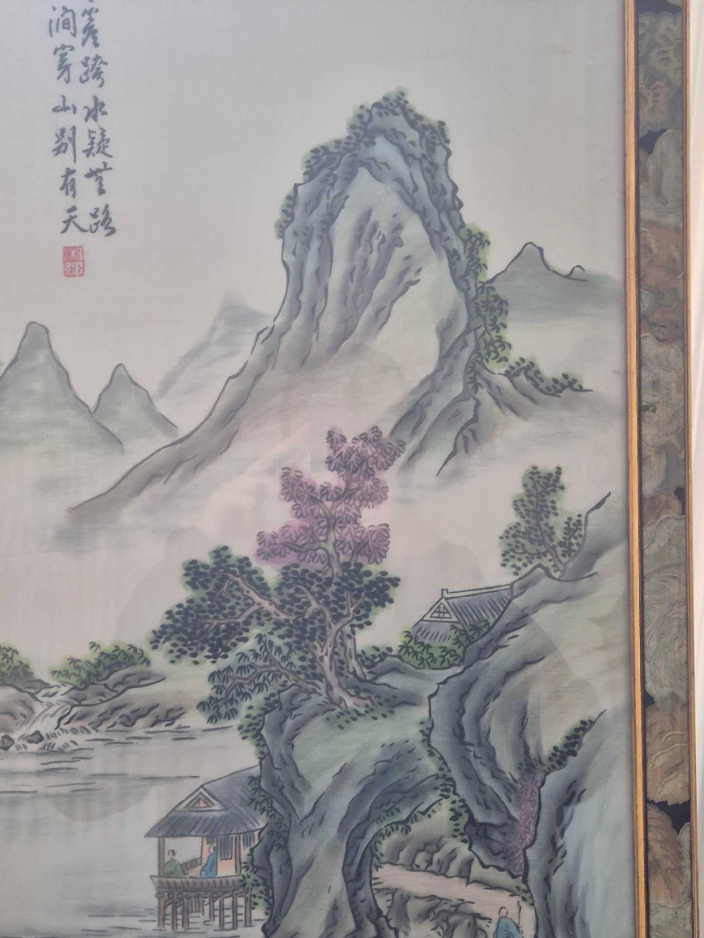 Hochwertiger Kunstdruck Chinesischer Jin Zhai Berg Fluss Landschaft