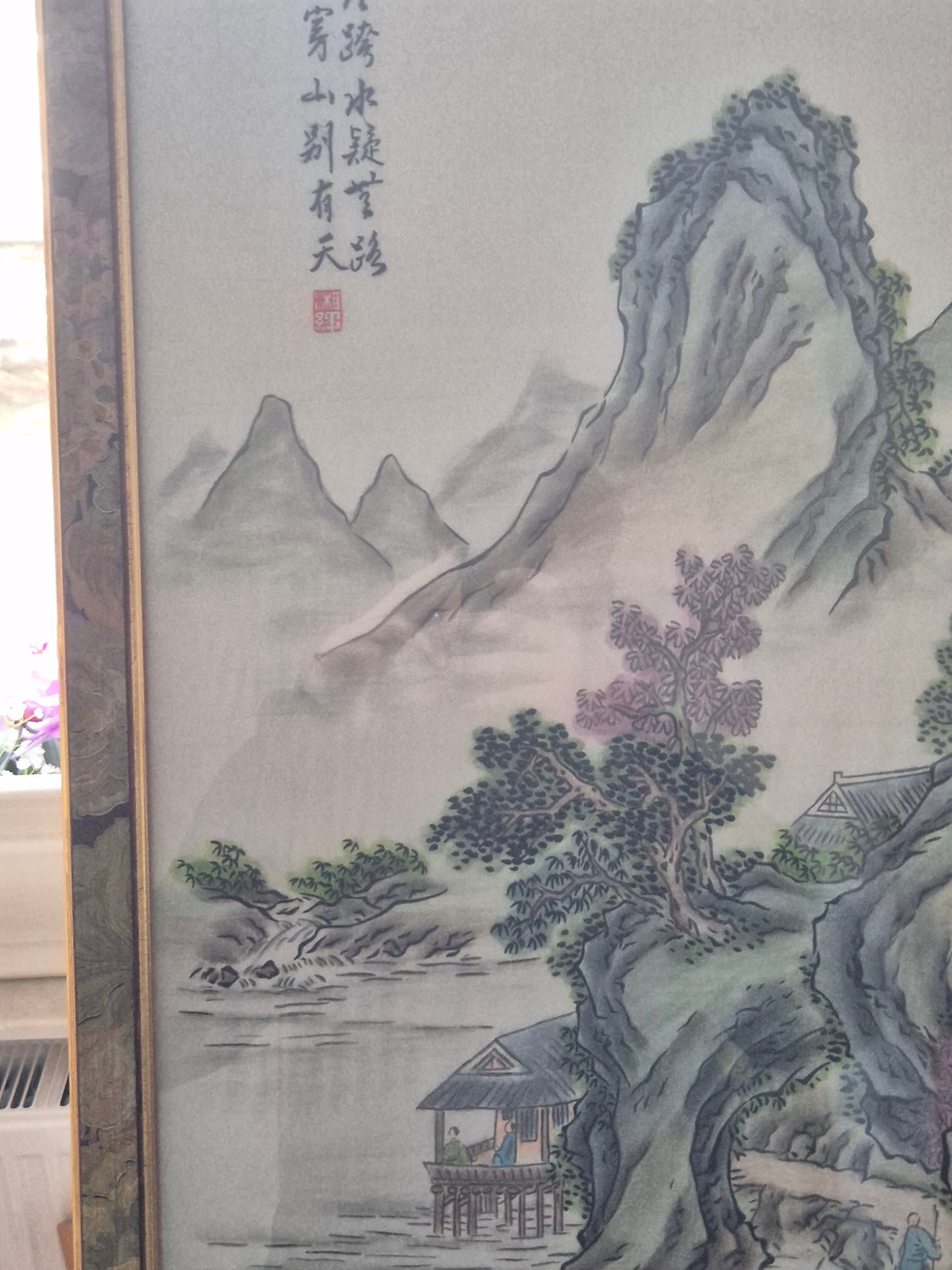 Hochwertiger Kunstdruck Chinesischer Jin Zhai Berg Fluss Landschaft