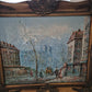 Ölgemälde Post Impressionismus Handsigniert Pariser Straßenszene 53x63cm