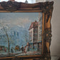 Ölgemälde Post Impressionismus Handsigniert Pariser Straßenszene 53x63cm