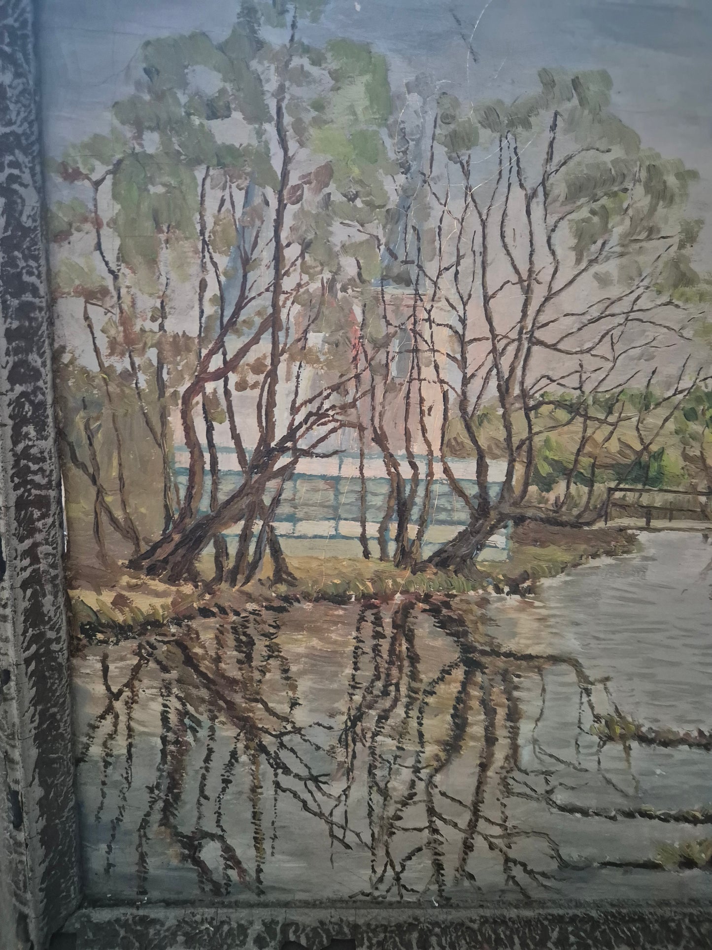 Aquarellmalerei (XX) Landschaft Stadtpark Moorlandschaft Fluss