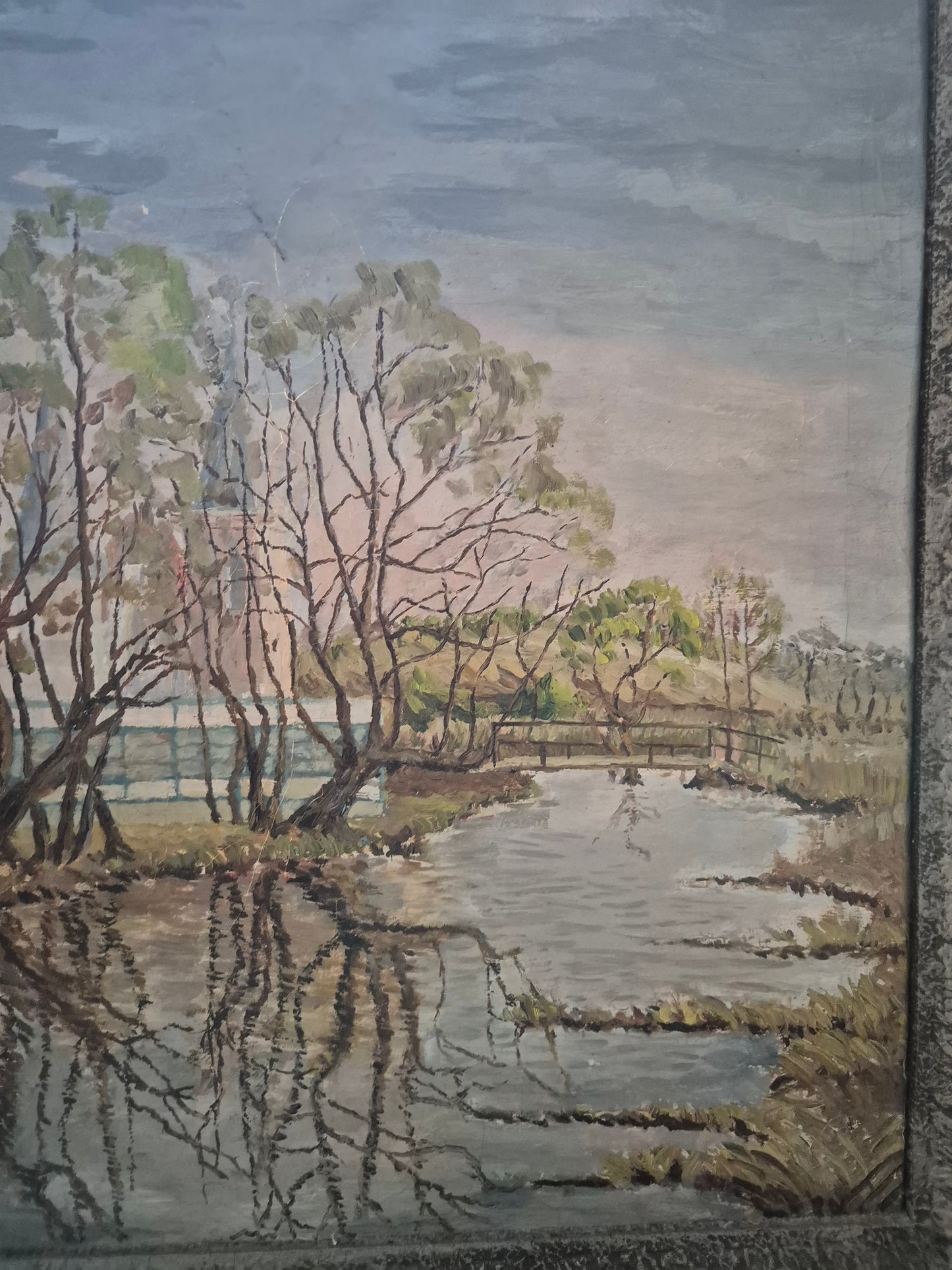 Aquarellmalerei (XX) Landschaft Stadtpark Moorlandschaft Fluss